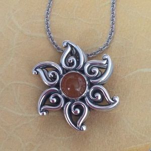 James Avery Yellow Opal Pendant 